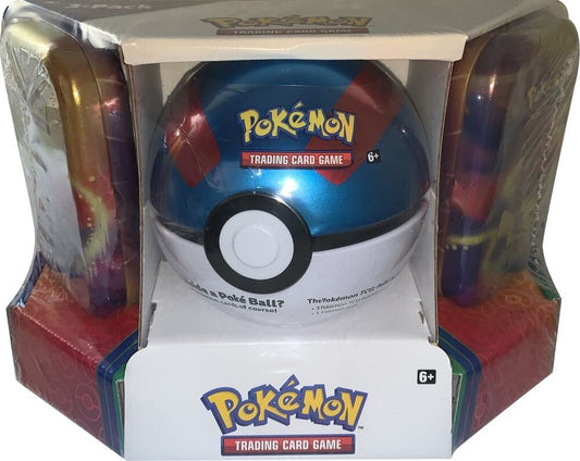 Pokemon - Poke Ball Tin + 2 Kanto Power Mini Tins - Great Ball - Miscellaneous Cards & Products