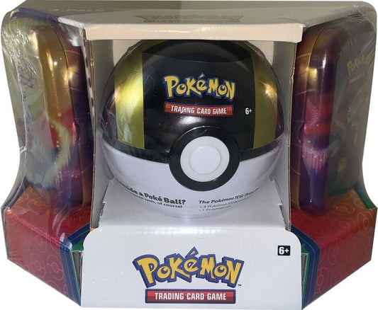 Pokemon - Poke Ball Tin + 2 Kanto Power Mini Tins - Ultra Ball - Miscellaneous Cards & Products