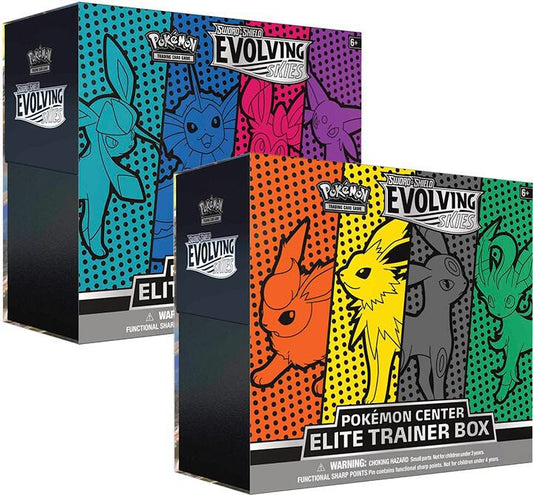 Evolving Skies Pokemon Center Elite Trainer Box [Set of 2] (Exclusive) Pokémon card