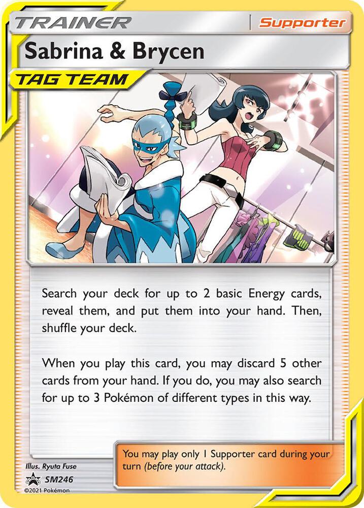Sabrina & Brycen - SM246 SM246 Promo SM Promos Pokémon card