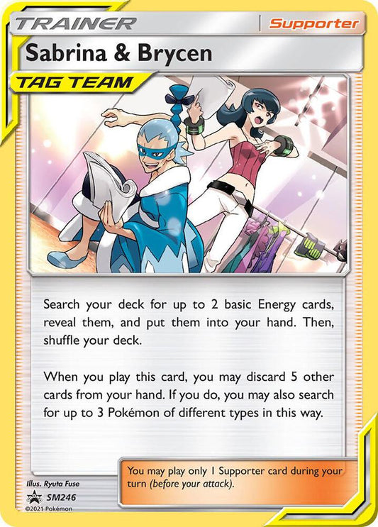 Sabrina & Brycen - SM246 SM246 Promo SM Promos Pokémon card
