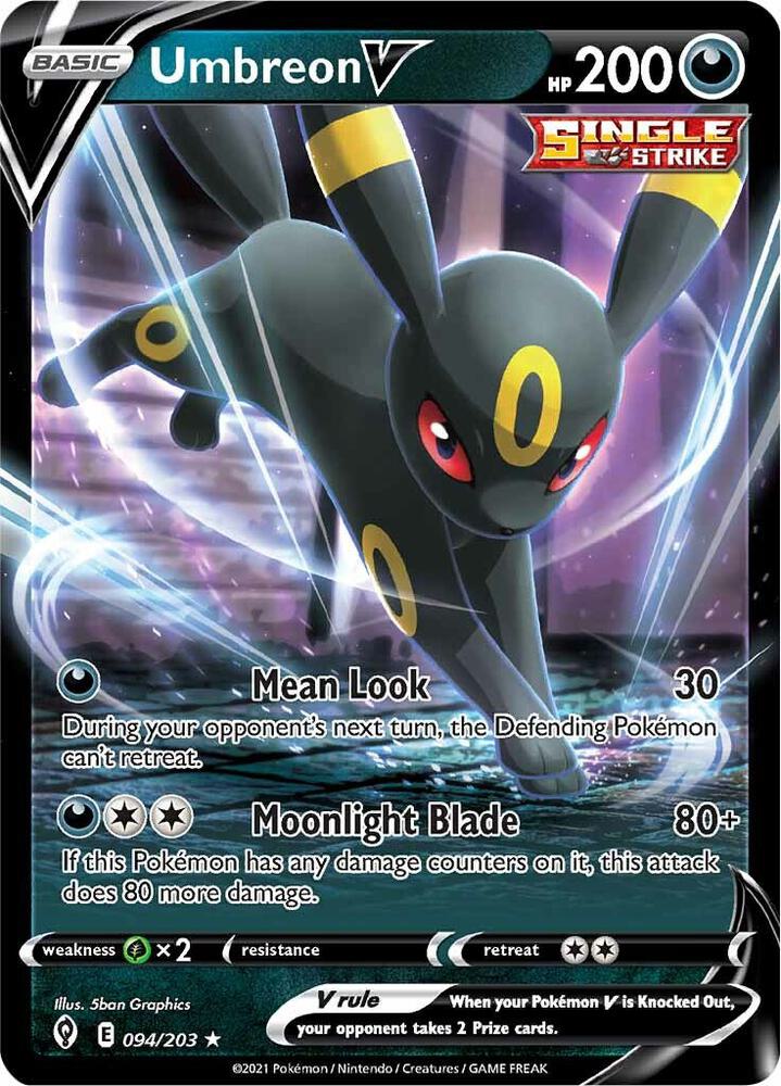 Umbreon V - 094/203 Ultra Rare SWSH07: Evolving Skies