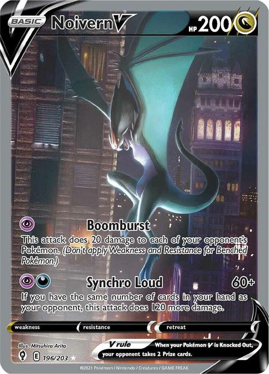 Noivern V (Alternate Full Art) - 196/203 Ultra Rare SWSH07: Evolving Skies