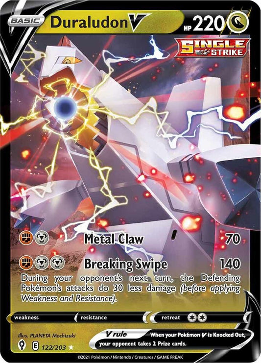 Duraludon V - 122/203 Ultra Rare SWSH07: Evolving Skies