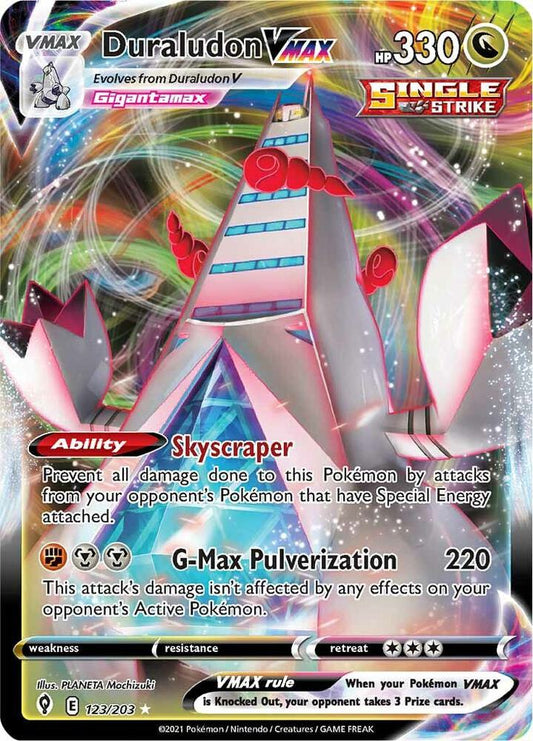 Duraludon VMAX 123/203 Ultra Rare Evolving Skies Pokémon card