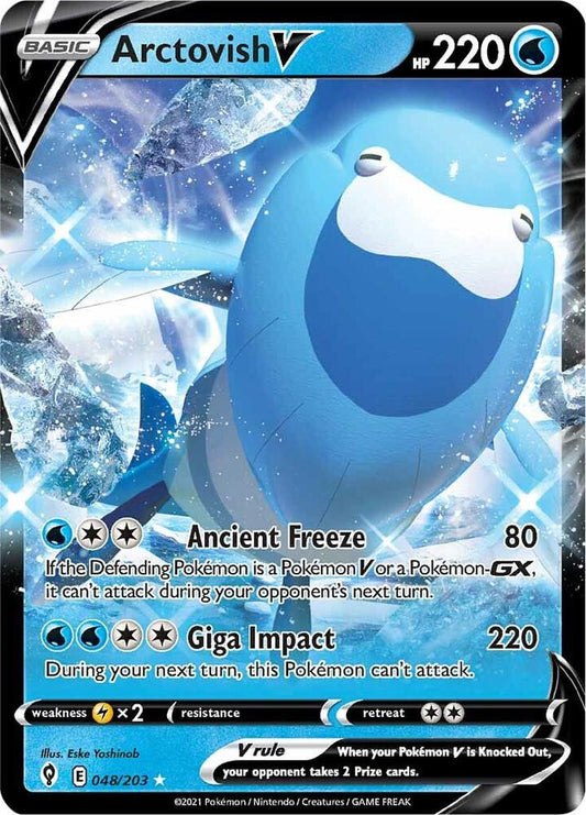 Arctovish V 048/203 Ultra Rare Evolving Skies Pokémon card