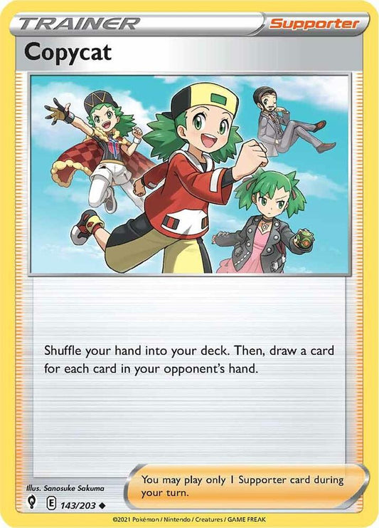 Copycat 143/203 Uncommon Evolving Skies Pokémon card