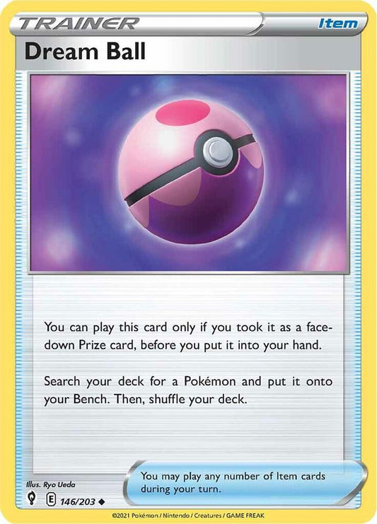 Dream Ball 146/203 Uncommon Evolving Skies Pokémon card
