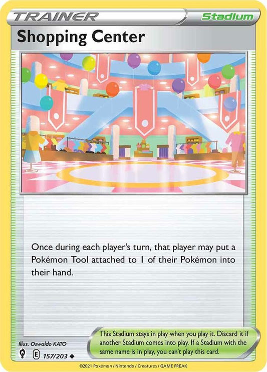 Shopping Center 157/203 Uncommon Evolving Skies Pokémon card