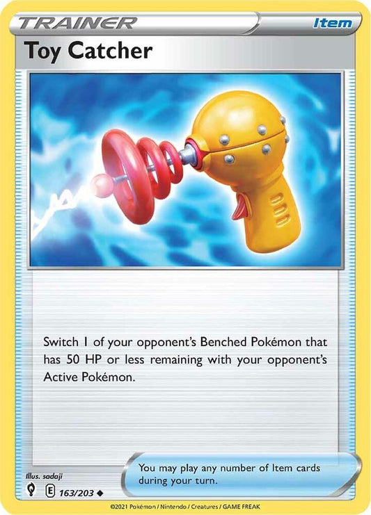 Toy Catcher 163/203 Uncommon Evolving Skies Pokémon card