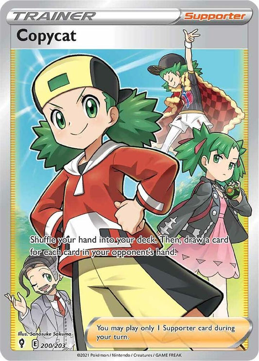 Copycat (Full Art) 200/203 Ultra Rare Evolving Skies Pokémon card