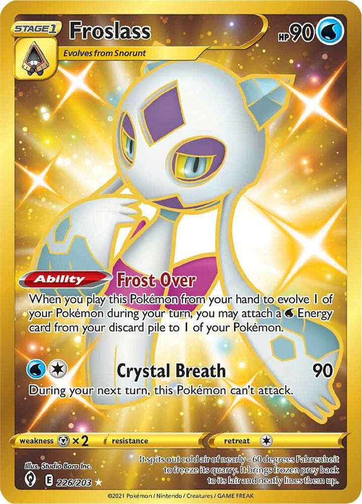 Froslass (Secret) - 226/203 Secret Rare SWSH07: Evolving Skies