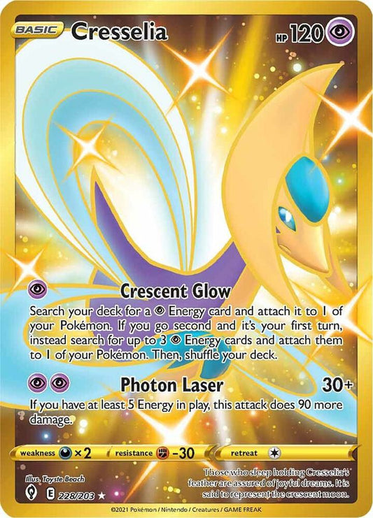 Cresselia (Secret) - 228/203 Secret Rare SWSH07: Evolving Skies