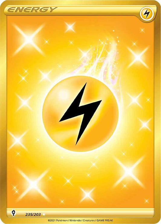 Lightning Energy (Secret) - 235/203 Secret Rare SWSH07: Evolving Skies