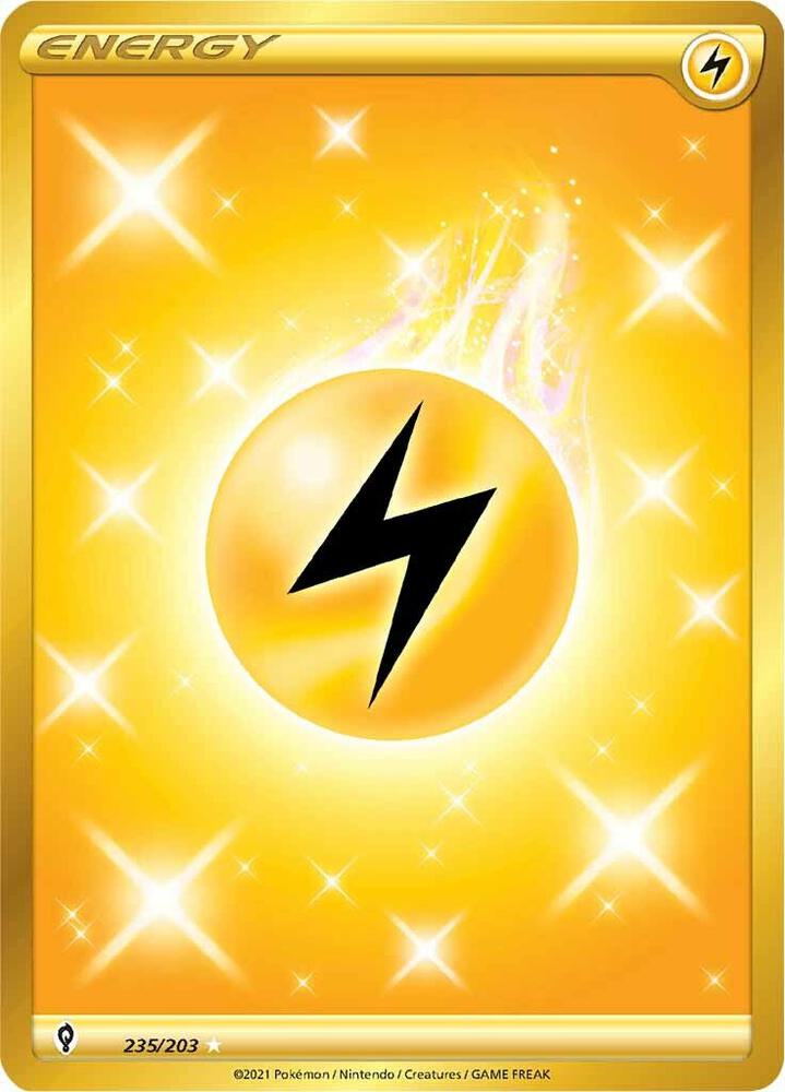 Lightning Energy (Secret) 235/203 Secret Rare Evolving Skies Pokémon card