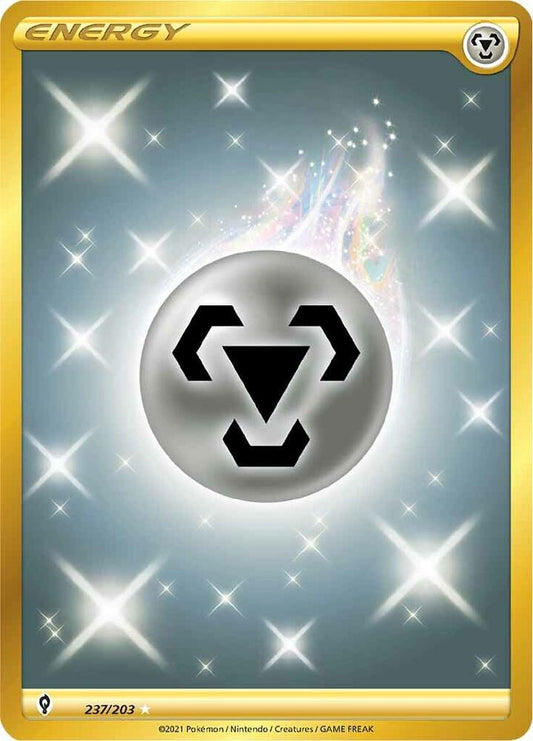 Metal Energy (Secret) - 237/203 Secret Rare SWSH07: Evolving Skies
