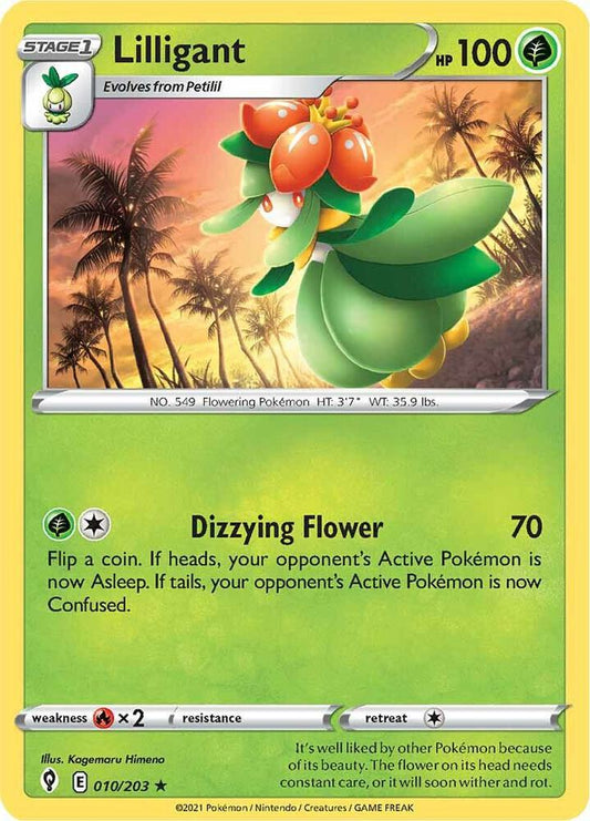 Lilligant 010/203 Rare Evolving Skies Pokémon card