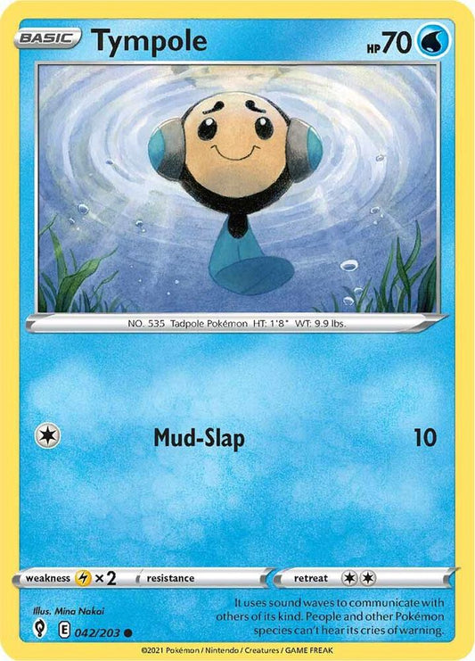 Tympole 042/203 Common Evolving Skies Pokémon card