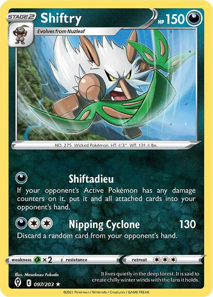 Shiftry 097/203 Rare Evolving Skies Pokémon card
