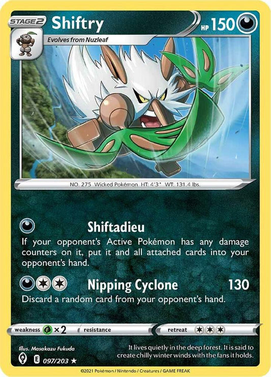 Shiftry 097/203 Rare Evolving Skies Pokémon card