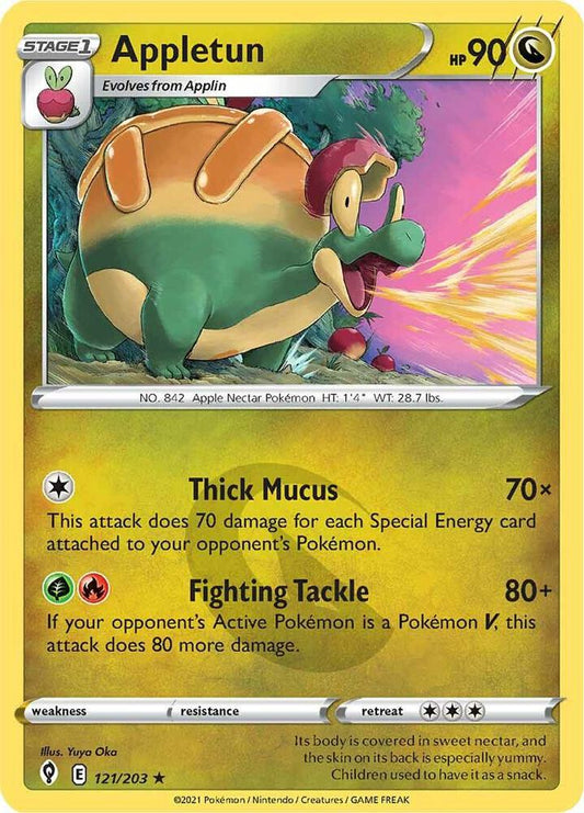 Appletun 121/203 Rare Evolving Skies Pokémon card
