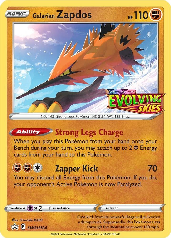 Galarian Zapdos - SWSH124 (Prerelease) - SWSH124 Promo SWSH: Sword & Shield Promo Cards