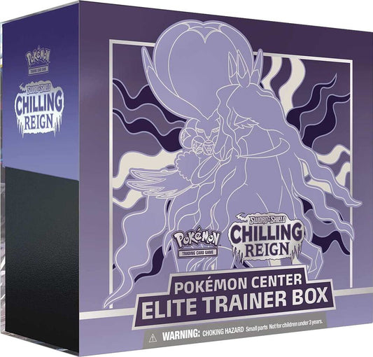 Chilling Reign Pokemon Center Elite Trainer Box [Shadow Rider Calyrex] (Exclusive) Pokémon card