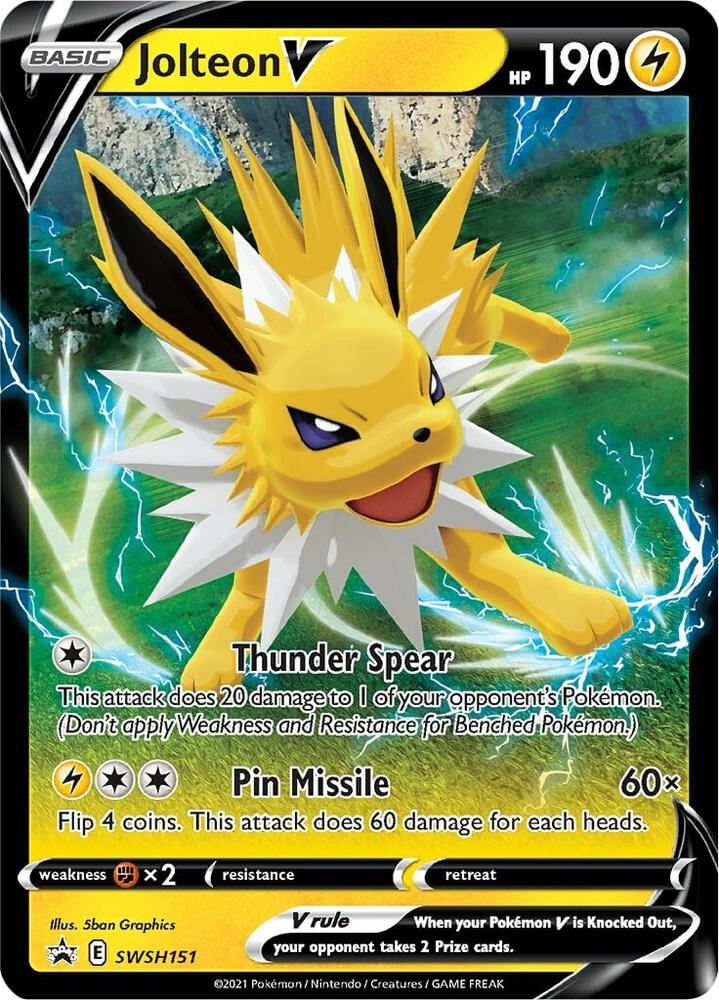Jolteon V - SWSH151 - SWSH151 Promo SWSH: Sword & Shield Promo Cards