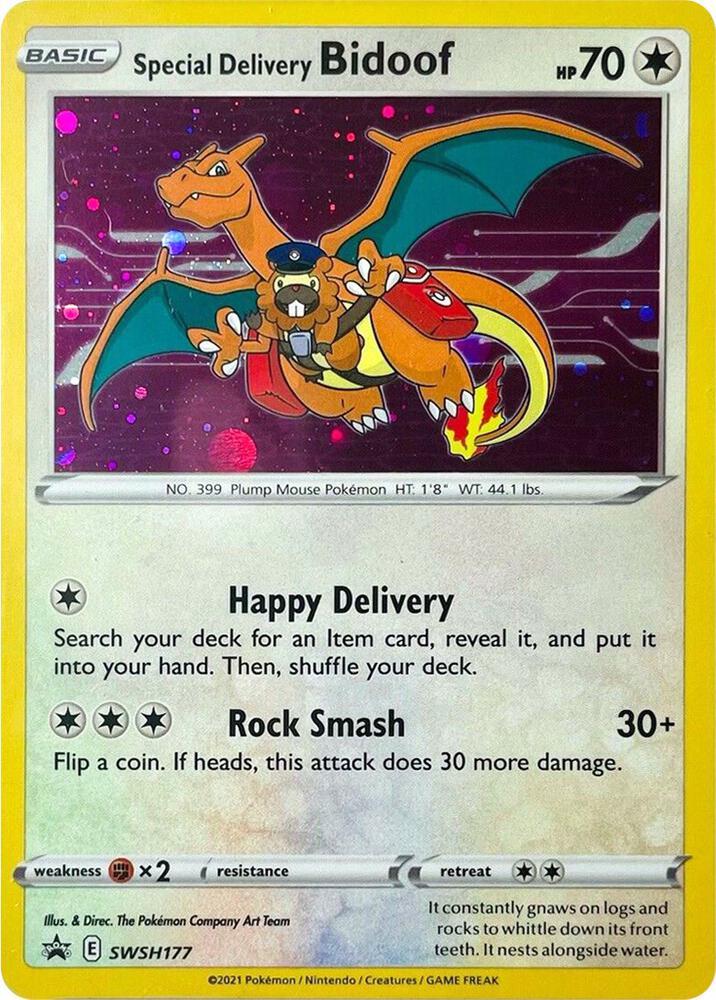 Special Delivery Bidoof SWSH177 Promo Sword & Shield Promo Cards Pokémon card