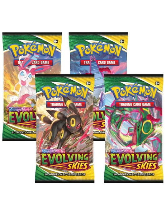 Evolving Skies Booster Pack Art Bundle [Set of 4] - SWSH07: Evolving Skies