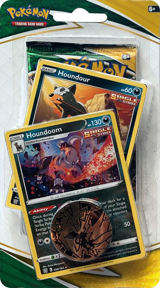 Evolving Skies Premium Checklane Blister [Houndoom] Pokémon card
