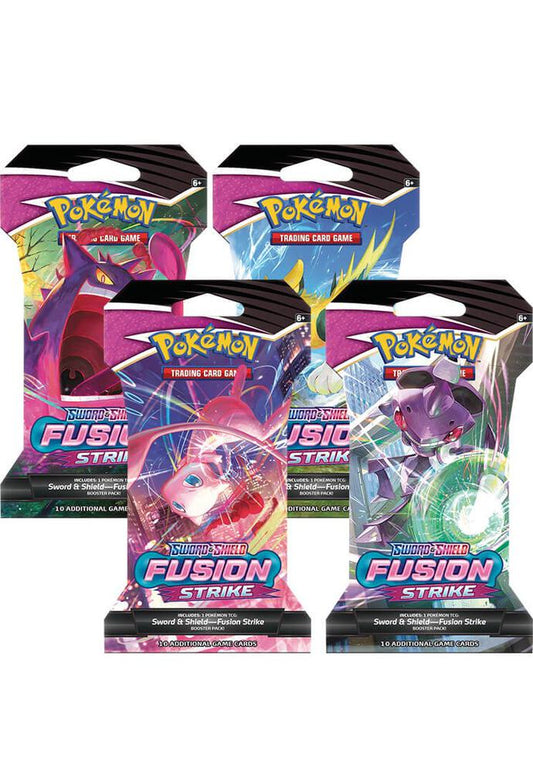 Fusion Strike Sleeved Booster Pack Art Bundle [Set of 4] - SWSH08: Fusion Strike