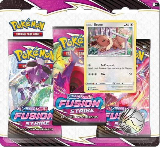 Fusion Strike 3 Pack Blister [Eevee] Pokémon card