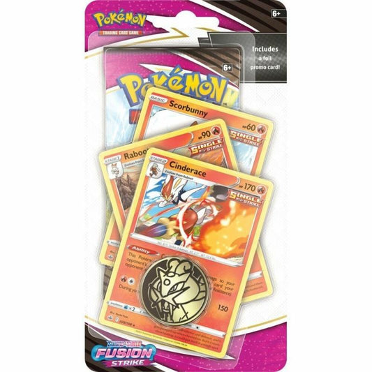 Fusion Strike Premium Checklane Blister [Cinderace] - SWSH08: Fusion Strike