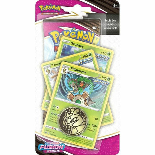 Fusion Strike Premium Checklane Blister [Rillaboom] - SWSH08: Fusion Strike