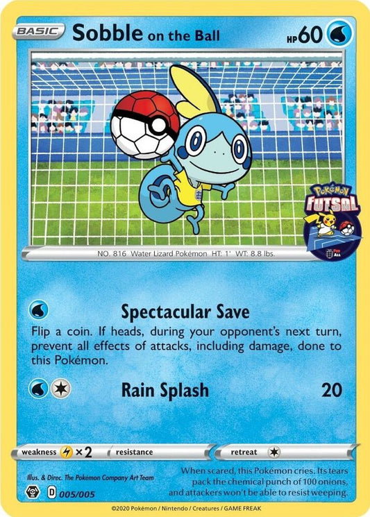Sobble on the Ball - 005/005 (Pokemon Futsal) Promo Miscellaneous Cards & Products