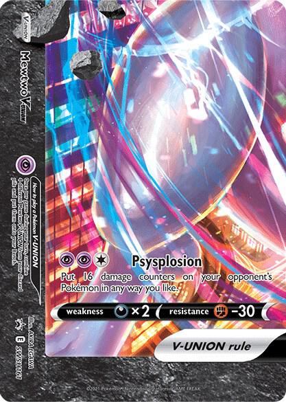 Mewtwo V-UNION - SWSH161 SWSH161 Promo Sword & Shield Promo Cards Pokémon card