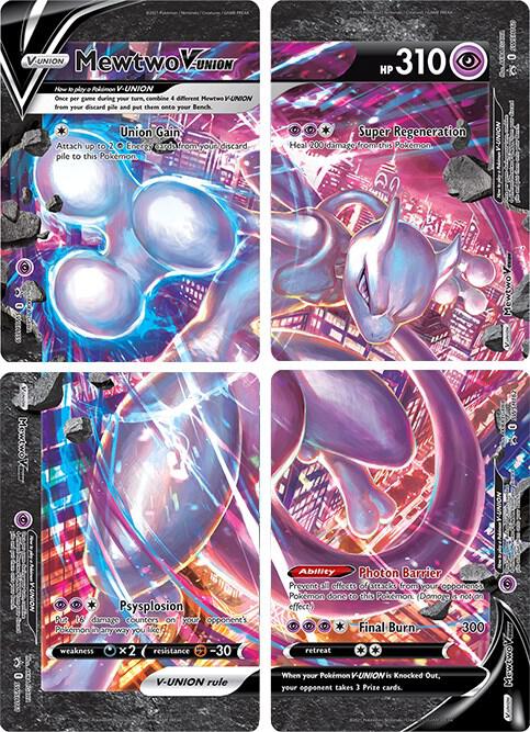 Mewtwo V-UNION [Set of 4] Promo Sword & Shield Promo Cards Pokémon card