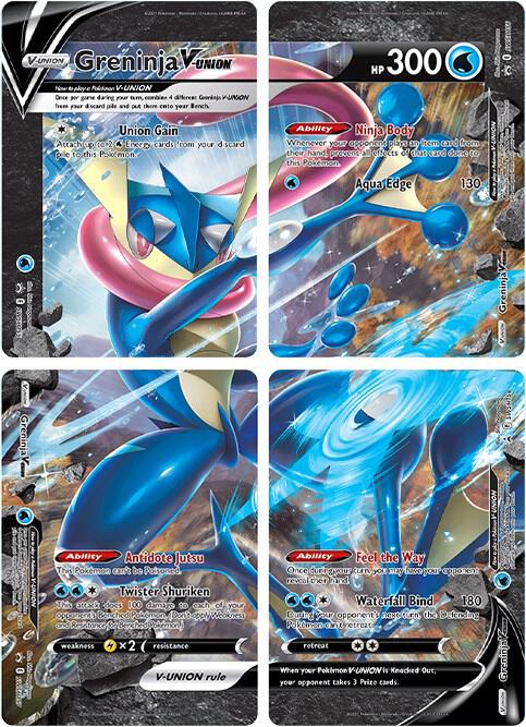 Greninja V-UNION [Set of 4] - Promo SWSH: Sword & Shield Promo Cards