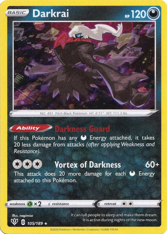 Darkrai - 105/189 (Cosmos Holo) 105/189 Promo Miscellaneous Cards & Products Pokémon card