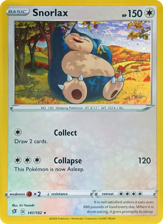 Snorlax - 141/192 (Cosmos Holo) 141/192 Promo Miscellaneous Cards & Products Pokémon card