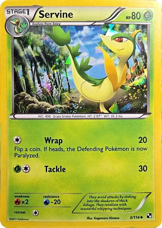 Servine - 3/114 (Cracked Ice Holo) 003/114 Promo Miscellaneous Cards & Products Pokémon card