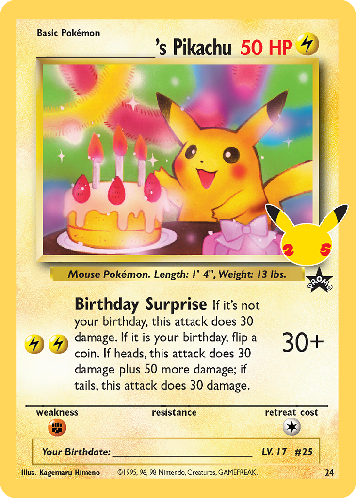 _____'s Pikachu 024/025 Classic Collection Celebrations: Classic Collection