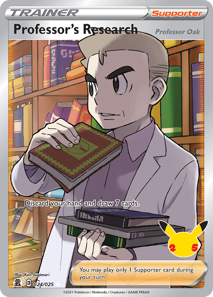 Professor's Research (Professor Oak) 024/025 Rare Ultra Celebrations