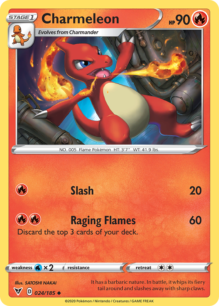 Charmeleon 024/185 Uncommon Vivid Voltage