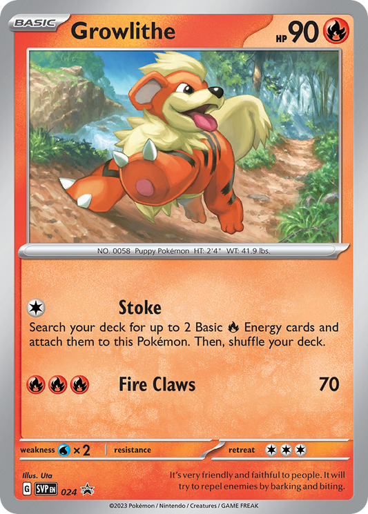 Growlithe 024/165 Promo Scarlet & Violet Black Star Promos