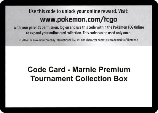 Code Card - Marnie Premium Tournament Collection Box Code Card Miscellaneous Cards & Products Pokémon card
