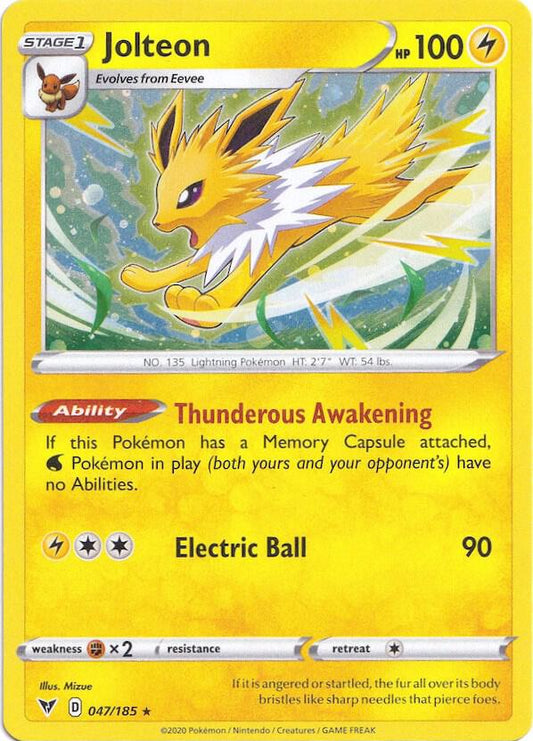 Jolteon - 047/185 (Cosmos Holo) 047/185 Promo Miscellaneous Cards & Products Pokémon card