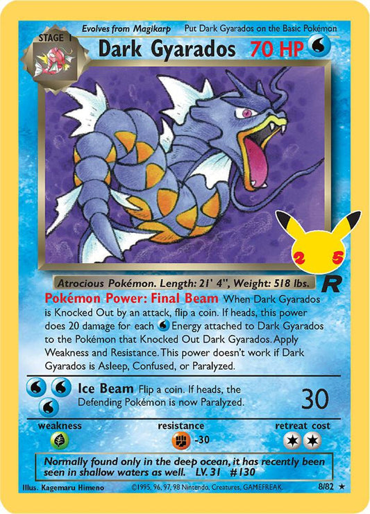 Dark Gyarados 8/82 Classic Collection Classic Collection Pokémon card