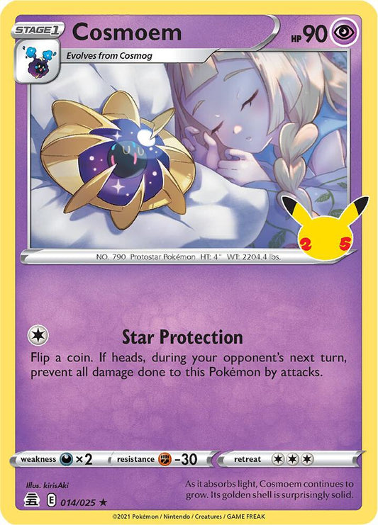 Cosmoem 014/025 Holo Rare Celebrations Pokémon card